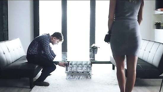 Красивый страстный секс влюбленных - девушка сделала все сама