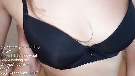 Трахнул девушку, как только она вернулась с работы