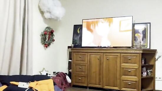 Пригласил подругу вместе посмотреть хентай порно и сладко потрахаться