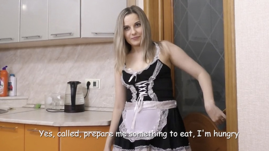 Позвал горничную, чтобы приготовила покушать и трахнул, когда жены не было дома