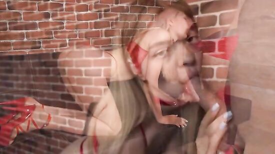 Скромная эскортница в сексуальном белье принимает член в тугую киску