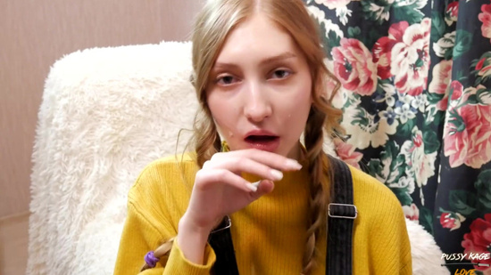 Порвал колготки и сладко трахнул со спермой на губы