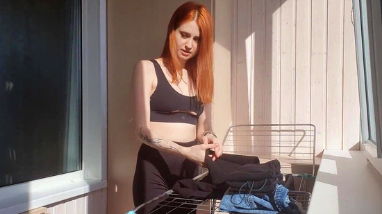 Уговорил сводную сестру на быстрый секс